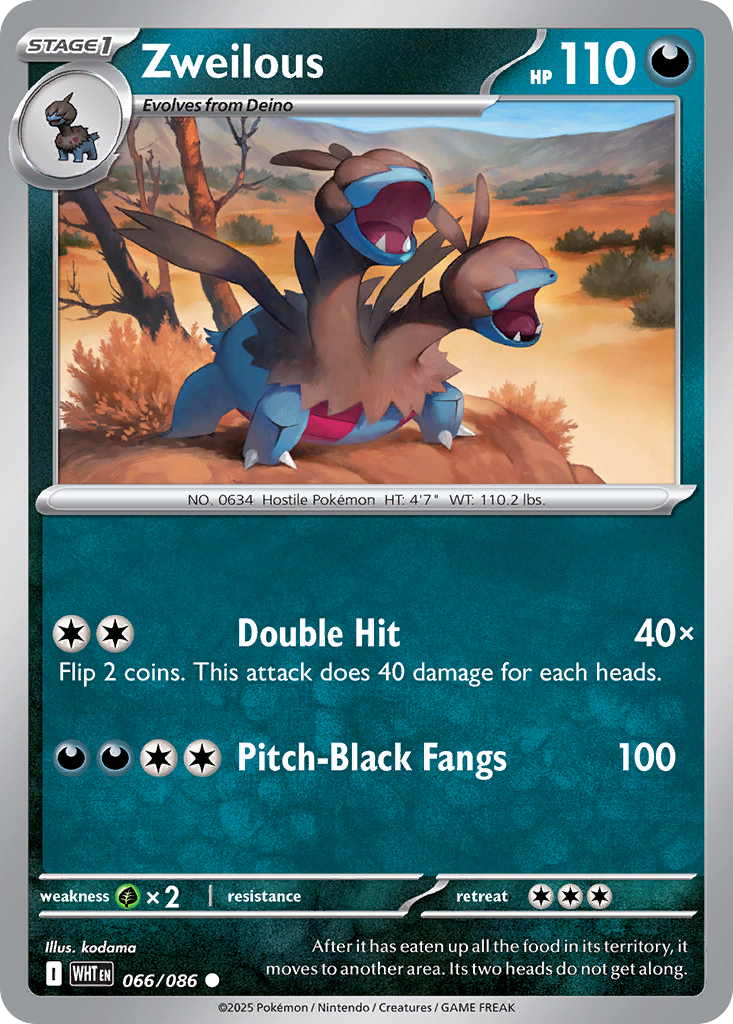Zweilous (066/086) (Master Ball Pattern) [Scarlet & Violet: White Flare]