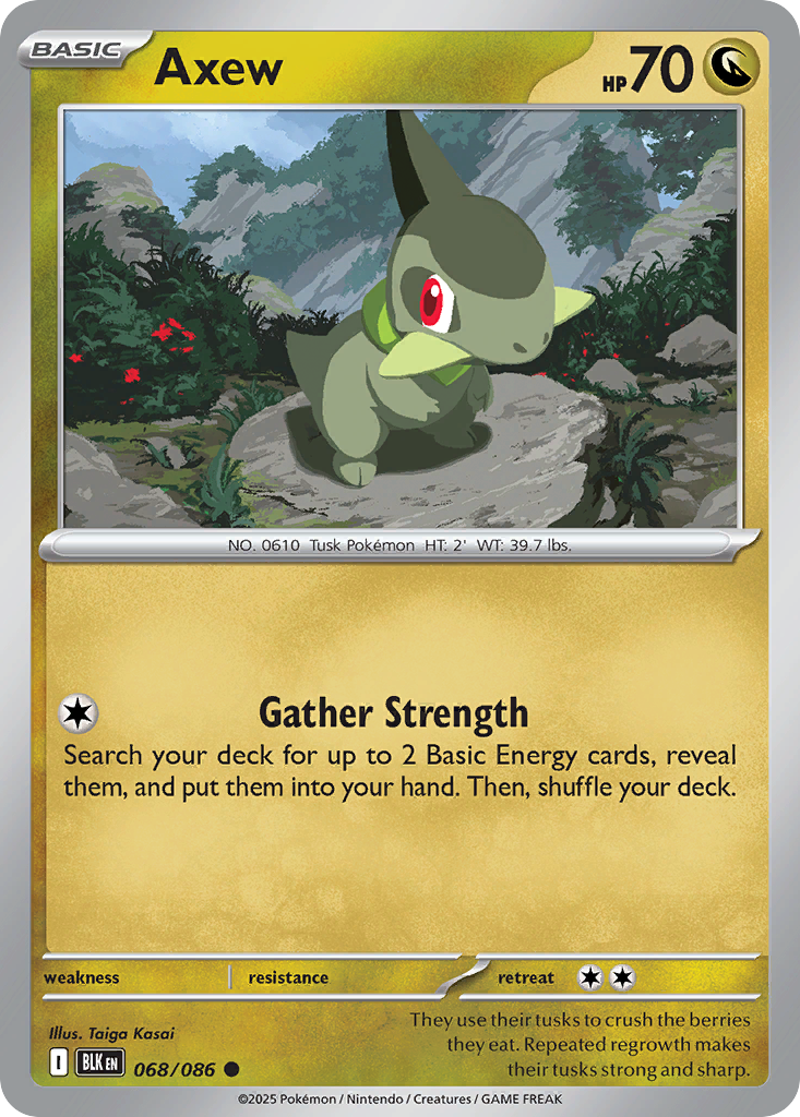 Axew (068/086) (Master Ball Pattern) [Scarlet & Violet: Black Bolt]