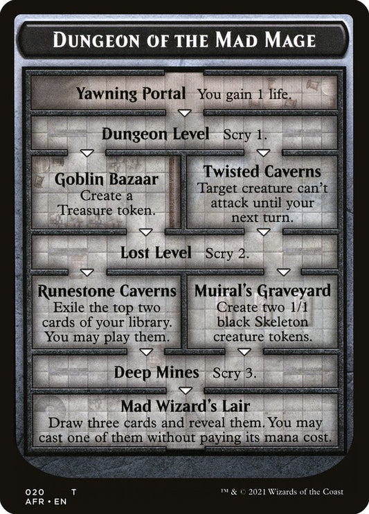 Dungeon of the Mad Mage Token (Oversized) [Oversize Cards]