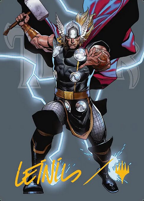 Thor, God of Thunder Art Card [Marvel Super Heroes Art Series]