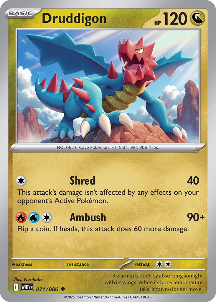 Druddigon (071/086) (Master Ball Pattern) [Scarlet & Violet: White Flare]