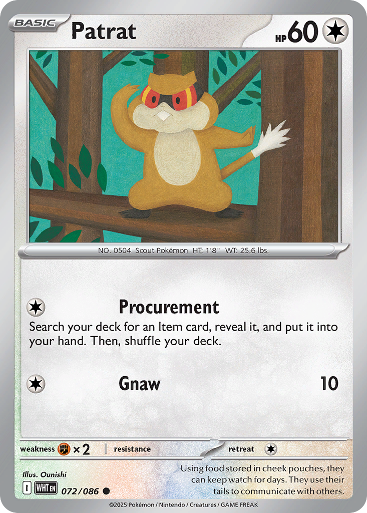 Patrat (072/086) (Master Ball Pattern) [Scarlet & Violet: White Flare]