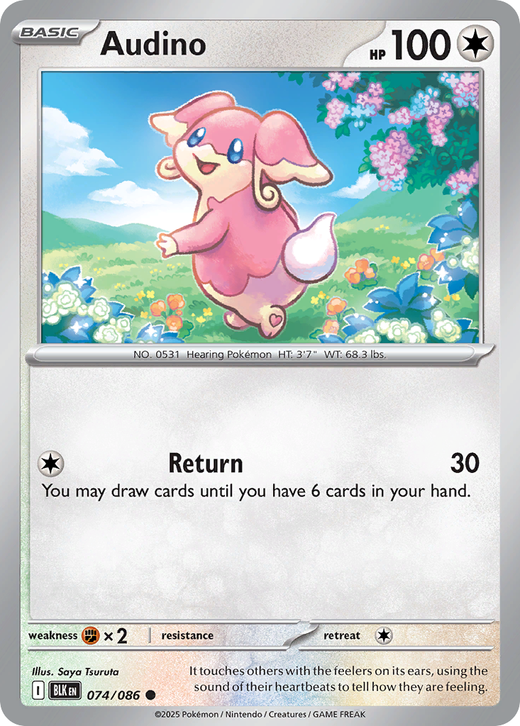 Audino (074/086) (Master Ball Pattern) [Scarlet & Violet: Black Bolt]