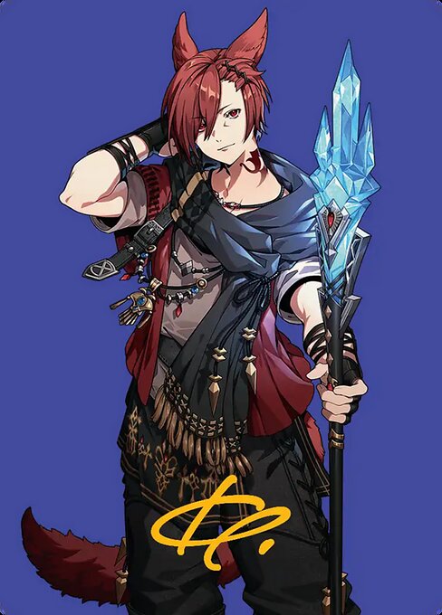 G'raha Tia, Scion Reborn Art Card (51) (Gold-Stamped Signature) [FINAL FANTASY Art Series]