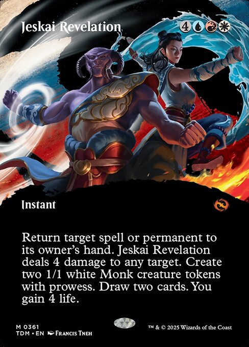 Jeskai Revelation (Borderless) [Tarkir: Dragonstorm]