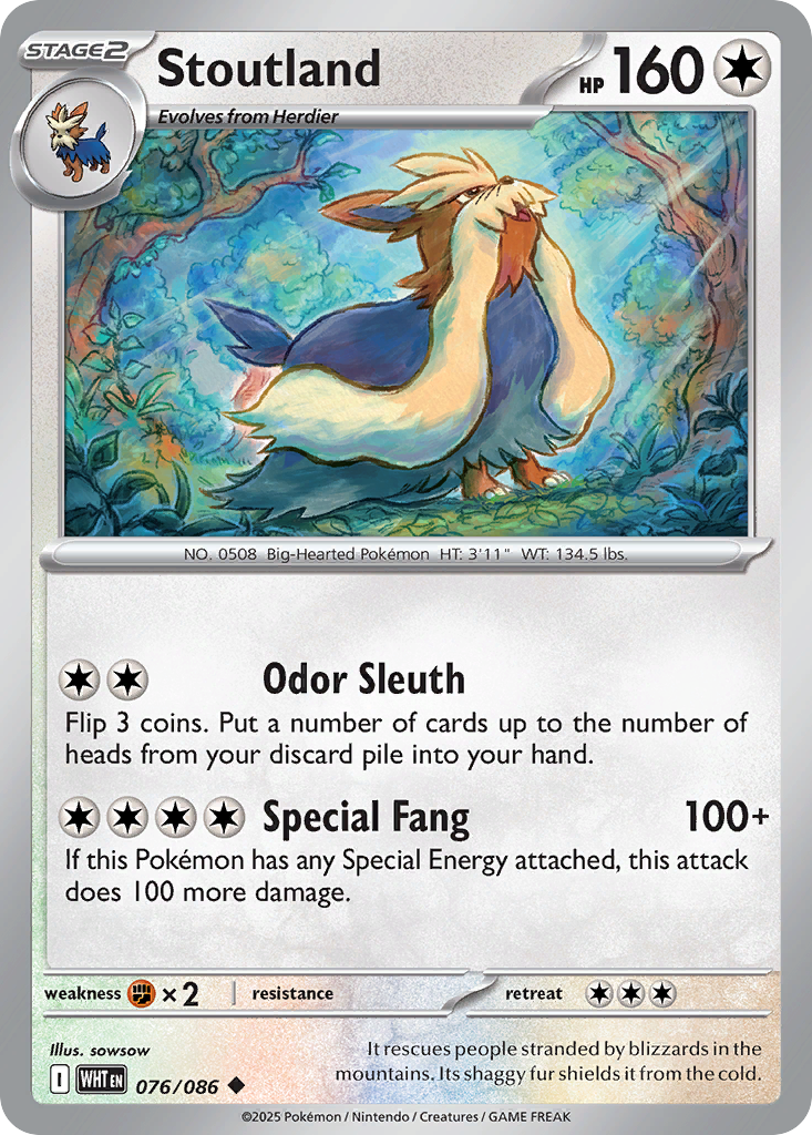 Stoutland (076/086) (Poke Ball Pattern) [Scarlet & Violet: White Flare]