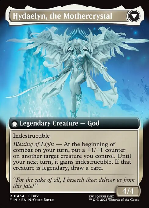 Venat, Heart of Hydaelyn // Hydaelyn, the Mothercrystal (Extended Art) [FINAL FANTASY] (reverso)