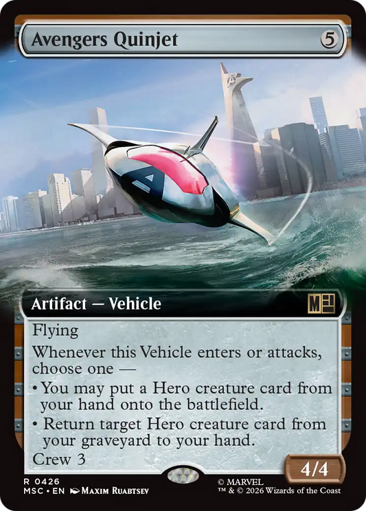 Avengers Quinjet (Extended Art) [Marvel Super Heroes Commander]