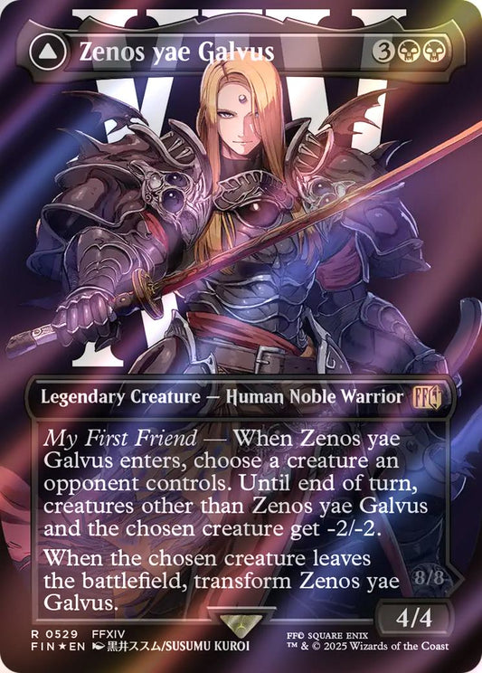 Zenos yae Galvus // Shinryu, Transcendent Rival (Borderless) (Surge Foil) [FINAL FANTASY]