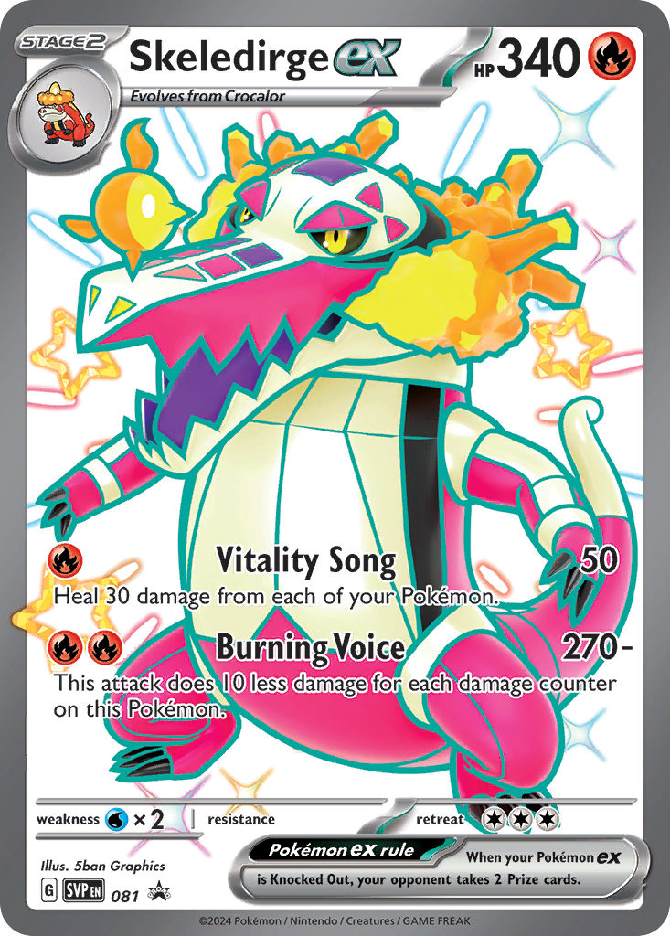 Skeledirge ex (081) (Jumbo Card) [Scarlet & Violet: Black Star Promos]