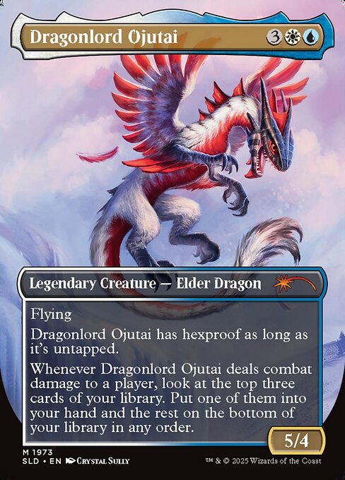 Dragonlord Ojutai (Rainbow Foil) [Secret Lair Drop Series] (reverso)