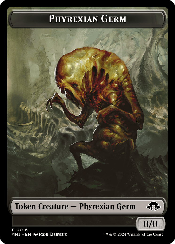 Phyrexian Germ // Soldier Double-Sided Token [Modern Horizons 3 Tokens]