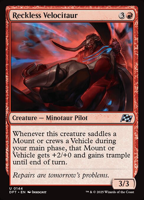 Reckless Velocitaur [Aetherdrift]
