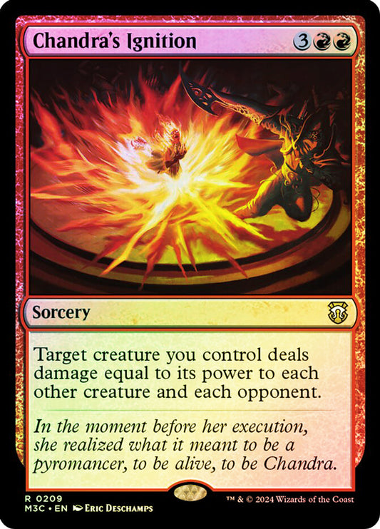 Chandra's Ignition (Ripple Foil) [Modern Horizons 3 Commander]
