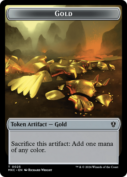 Gold // Kobolds of Kher Keep Double-Sided Token [Murders at Karlov Manor Commander Tokens]