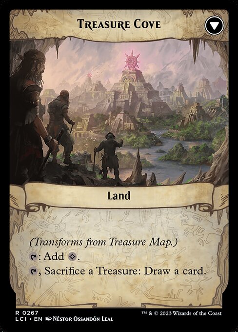 Treasure Map // Treasure Cove [The Lost Caverns of Ixalan] (reverso)