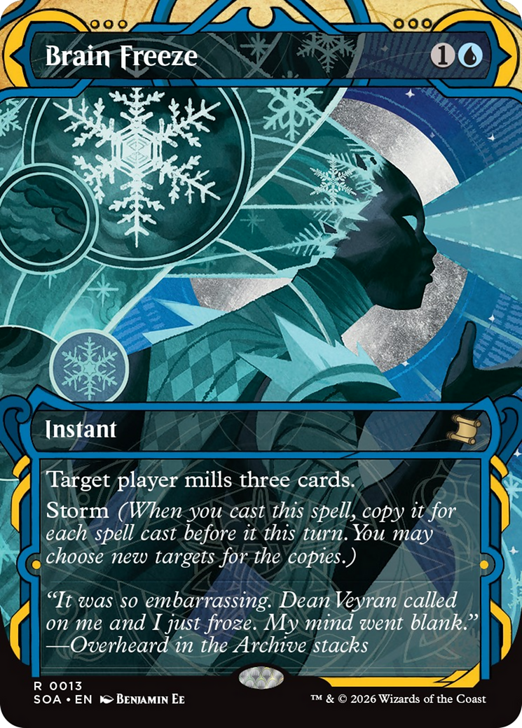 Brain Freeze (Japanese Silver Scroll Foil) [Secrets of Strixhaven: Mystical Archive]