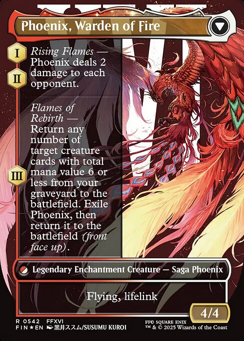 Joshua, Phoenix's Dominant (Borderless) (Surge Foil) [FINAL FANTASY] (reverso)