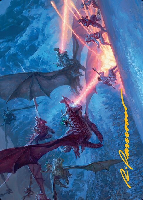 Dragonback Assault Art Card (22/54) [Tarkir: Dragonstorm Art Series]