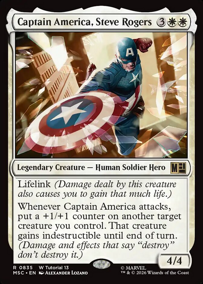 Captain America, Steve Rogers (0514) [Marvel Super Heroes Commander]
