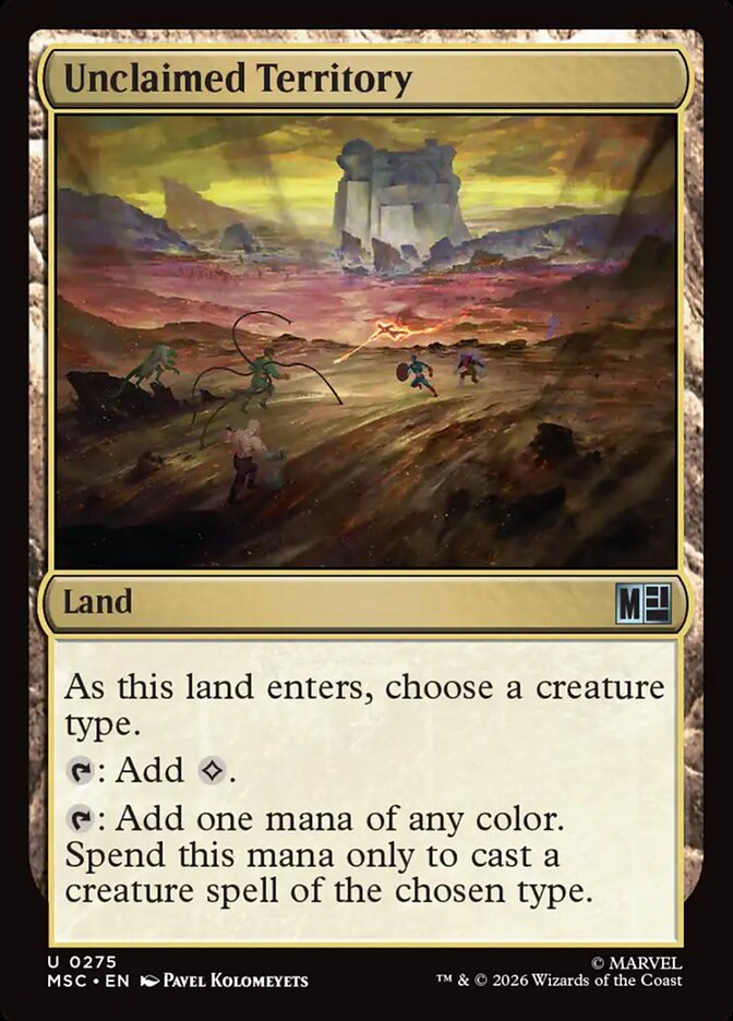 Unclaimed Territory (Surge Foil) [Marvel Super Heroes Commander]