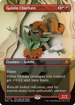 Goblin Chieftain (Borderless) [Lorwyn Eclipsed Special Guests]