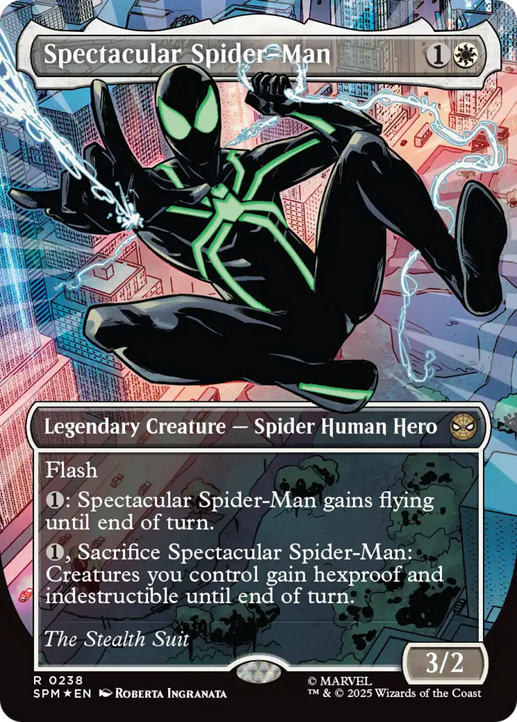Spectacular Spider-Man (0238) (Borderless) (Textured Foil