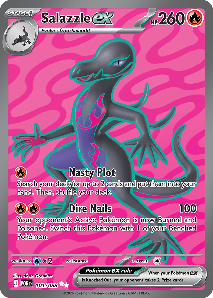 Salazzle ex (101/088) [Mega Evolution: Perfect Order]