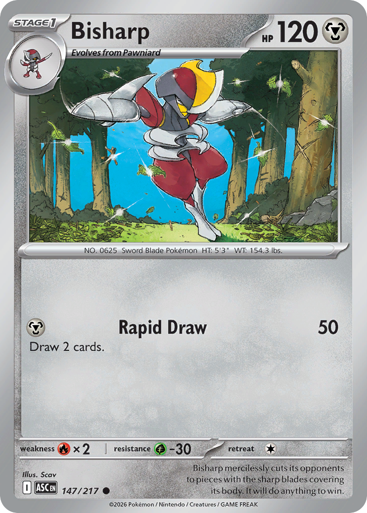 Bisharp (147/217) (Quick Ball) [Mega Evolution: Ascended Heroes]