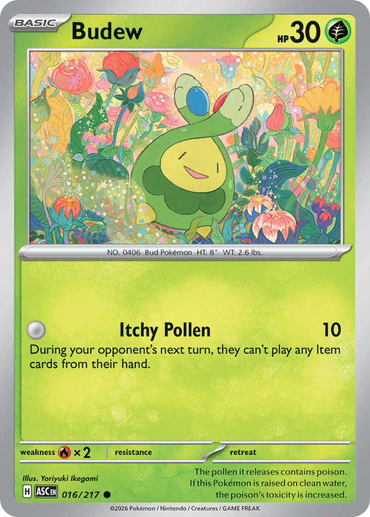 Budew (016/217) (Energy Symbol Pattern) [Mega Evolution: Ascended Heroes]