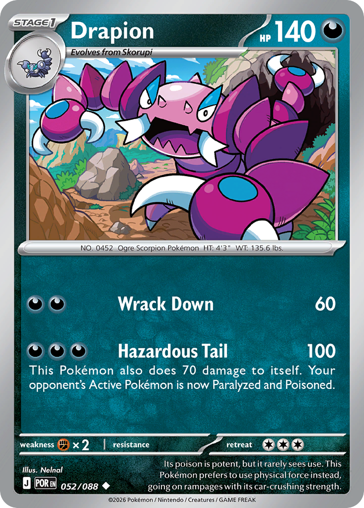 Drapion (052/088) [Mega Evolution: Perfect Order]