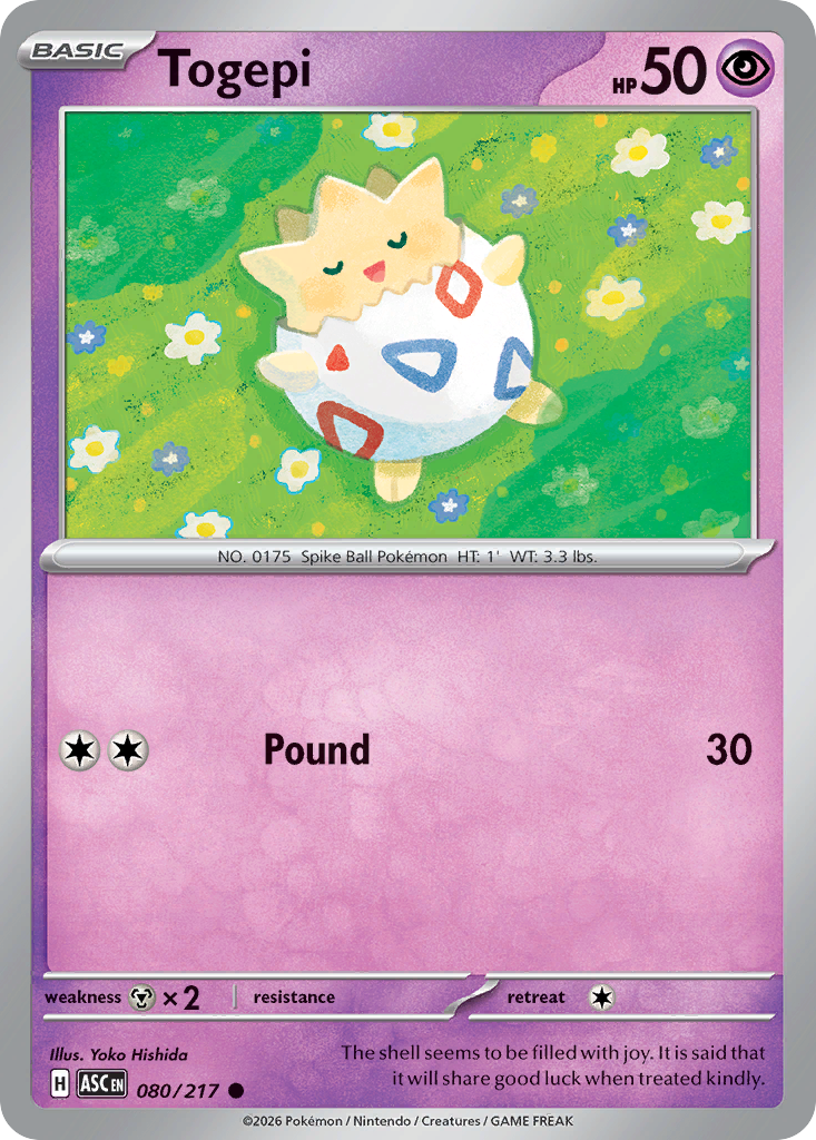 Togepi (080/217) (Love Ball) [Mega Evolution: Ascended Heroes]