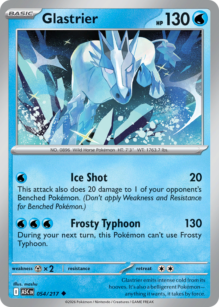 Glastrier (054/217) (Friend Ball) [Mega Evolution: Ascended Heroes]