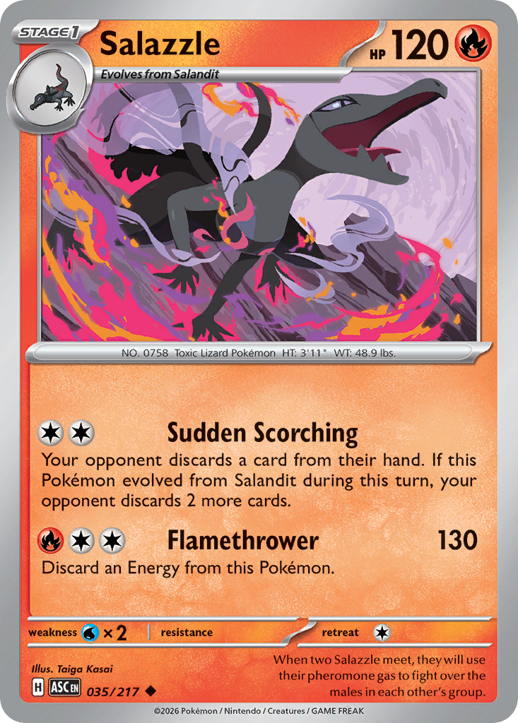 Salazzle (035/217) (Quick Ball) [Mega Evolution: Ascended Heroes]