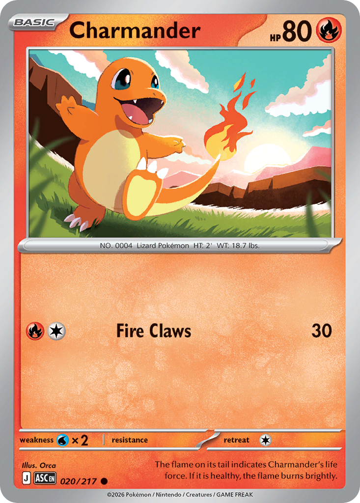 Charmander (020/217) (Quick Ball) [Mega Evolution: Ascended Heroes]