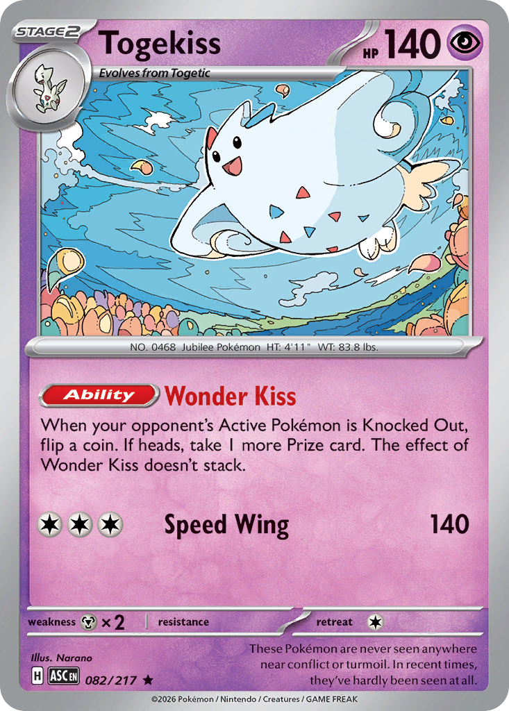 Togekiss (082/217) (Love Ball) [Mega Evolution: Ascended Heroes]