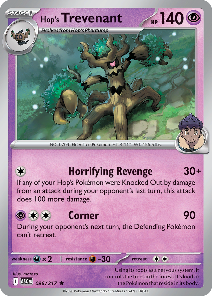 Hop's Trevenant (096/217) (Poke Ball) [Mega Evolution: Ascended Heroes]