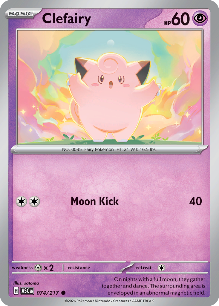 Clefairy (074/217) (Love Ball) [Mega Evolution: Ascended Heroes]