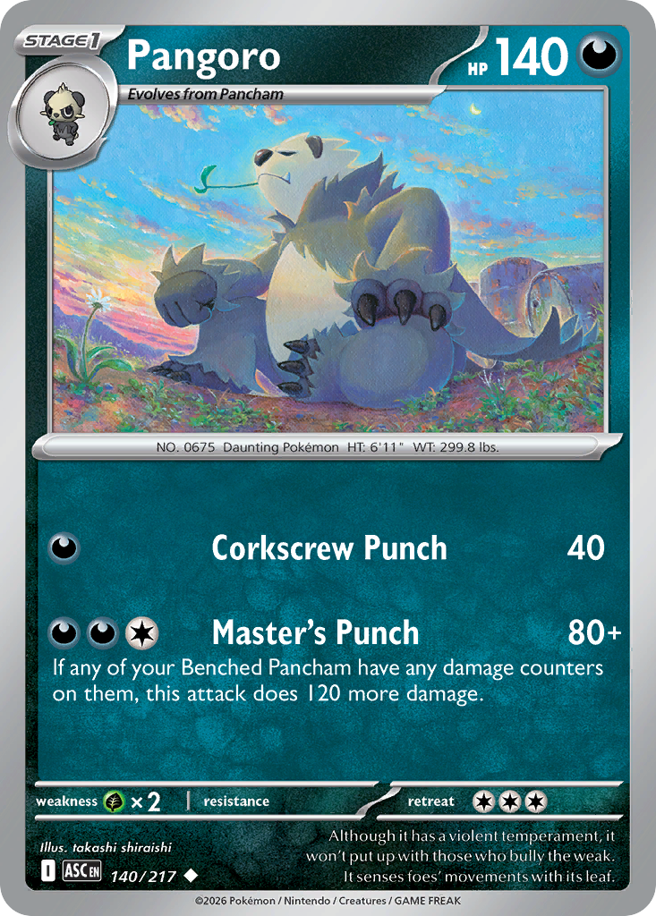 Pangoro (140/217) (Love Ball) [Mega Evolution: Ascended Heroes]