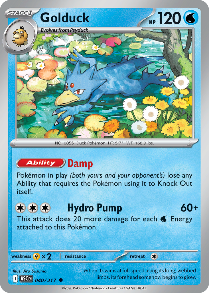 Golduck (040/217) (Energy Symbol Pattern) [Mega Evolution: Ascended Heroes]