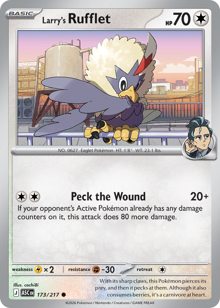 Larry's Rufflet (173/217) (Poke Ball) [Mega Evolution: Ascended Heroes]