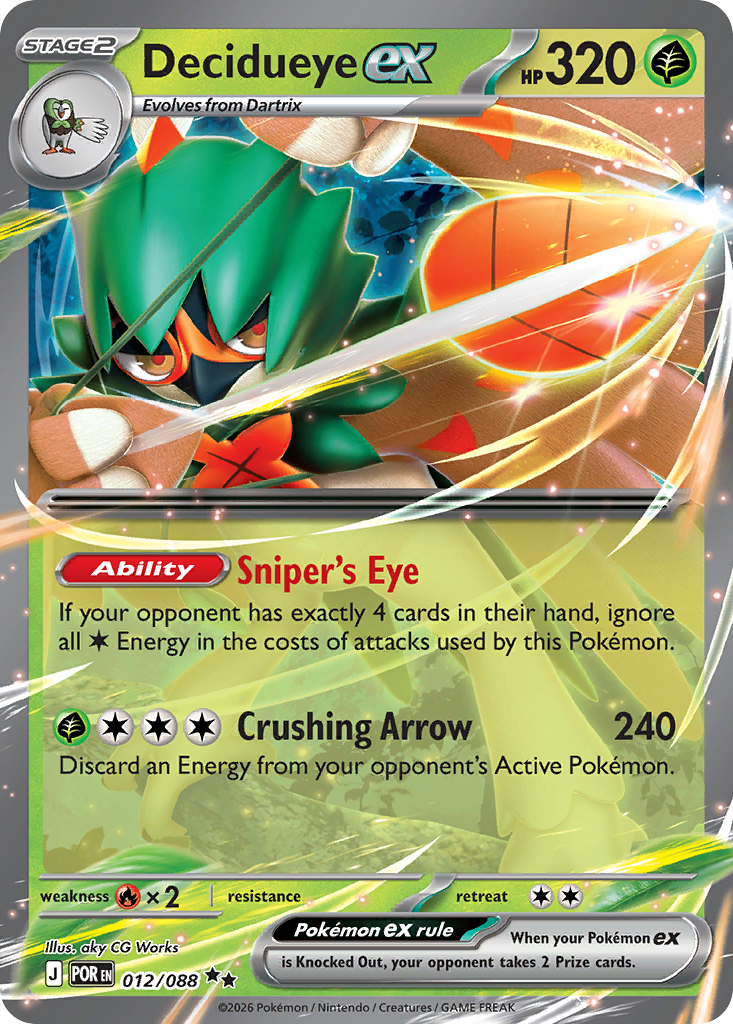 Decidueye ex (012/088) [Mega Evolution: Perfect Order]