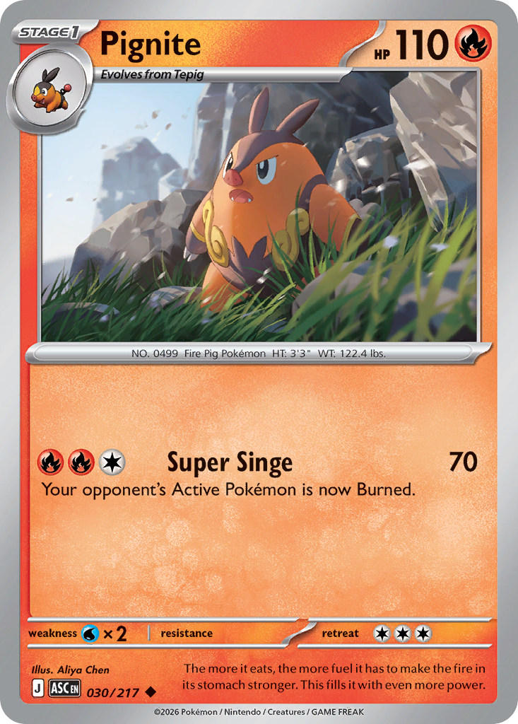 Pignite (030/217) (Friend Ball) [Mega Evolution: Ascended Heroes]