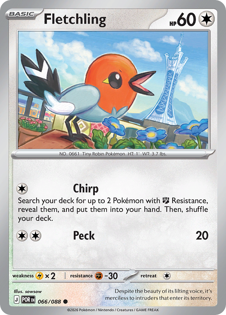 Fletchling (066/088) [Mega Evolution: Perfect Order]