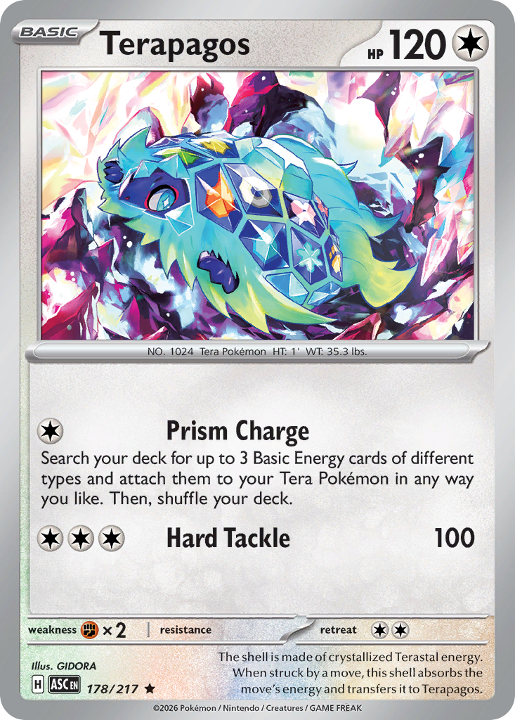 Terapagos (178/217) (Love Ball) [Mega Evolution: Ascended Heroes]