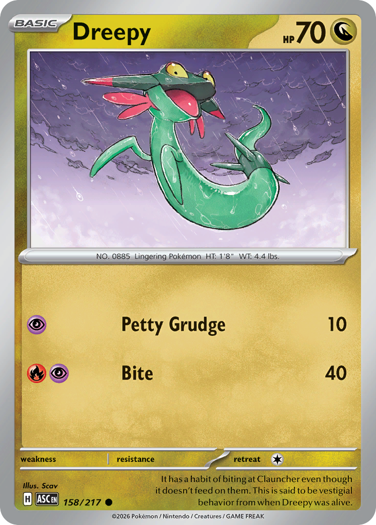 Dreepy (158/217) (Energy Symbol Pattern) [Mega Evolution: Ascended Heroes]