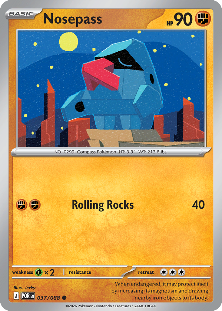 Nosepass (037/088) [Mega Evolution: Perfect Order]