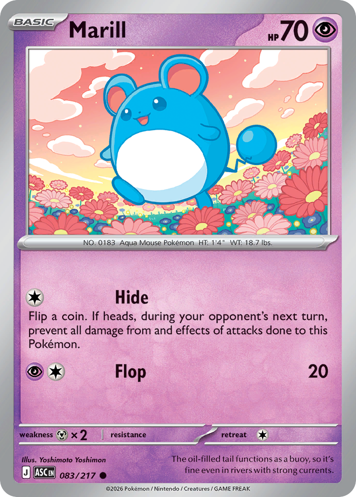 Marill (083/217) (Energy Symbol Pattern) [Mega Evolution: Ascended Heroes]