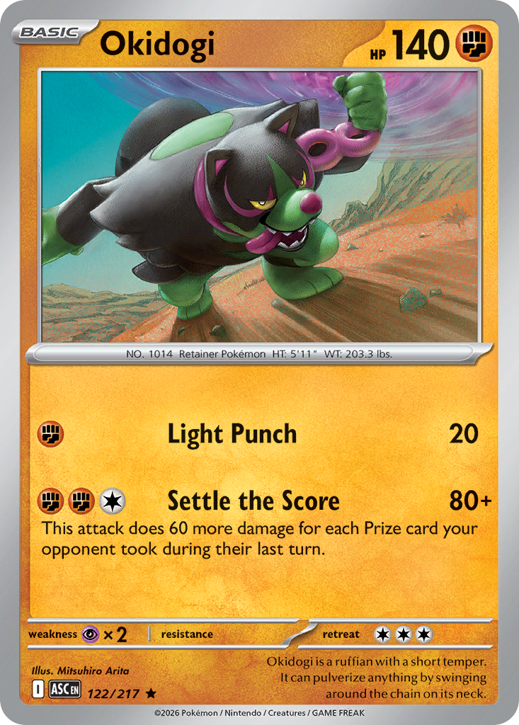 Okidogi (122/217) (Friend Ball) [Mega Evolution: Ascended Heroes]