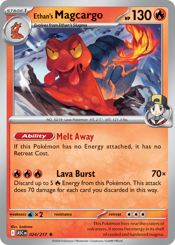 Ethan's Magcargo (024/217) (Energy Symbol Pattern) [Mega Evolution: Ascended Heroes]